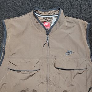 Nike Sportswear Tech Woven Vest Brown Repel UV Men's Size 2XL NWT